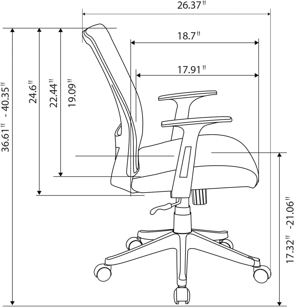 Mesh Low-Back Task Chair Blue/Black G259297