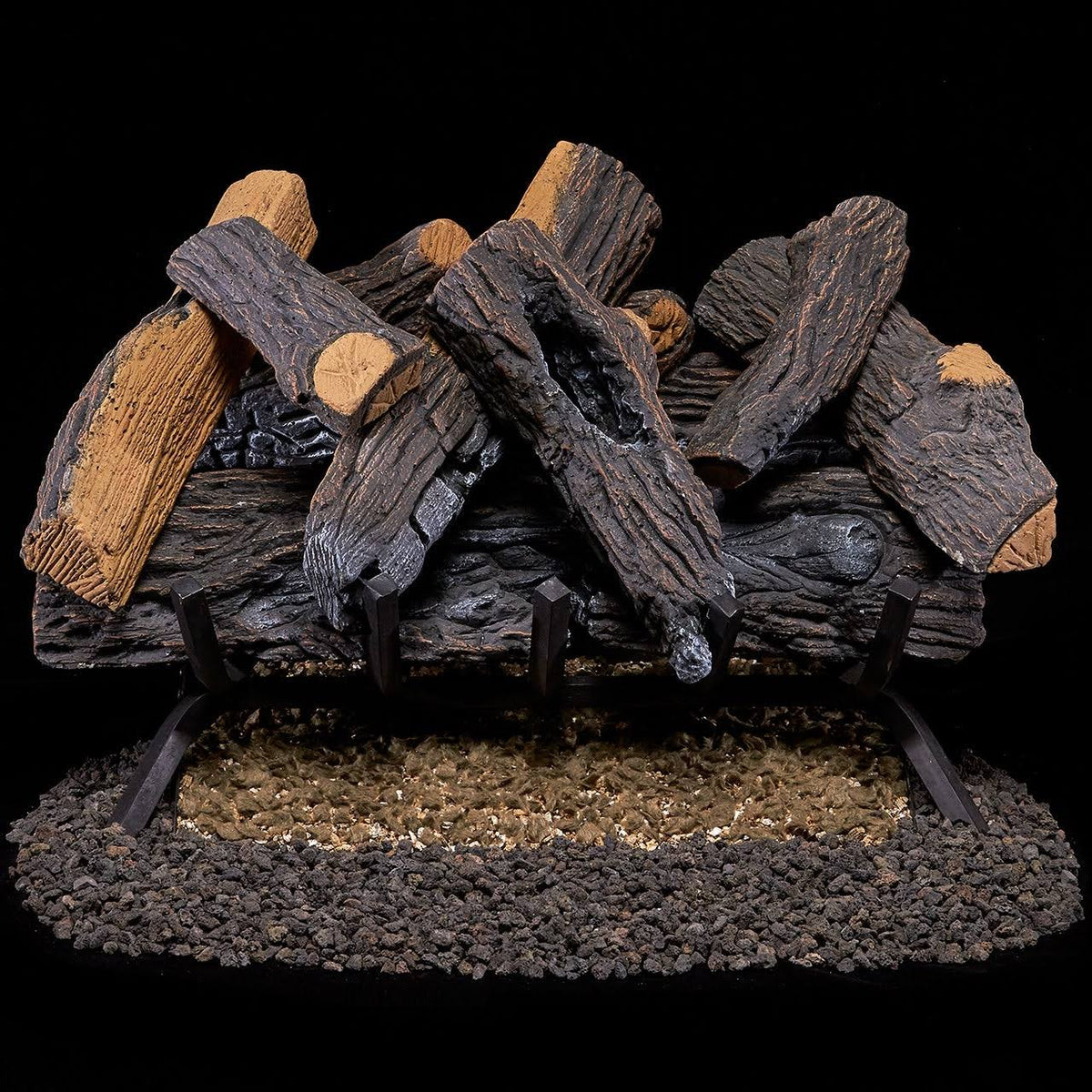 Vented Natural Gas Fireplace Log Set, 55,000 BTU, 24 inch M24524
