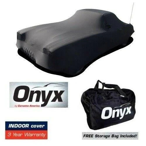 Onyx Black Satin Custom Fit Stretch Indoor Car Cover U74810
