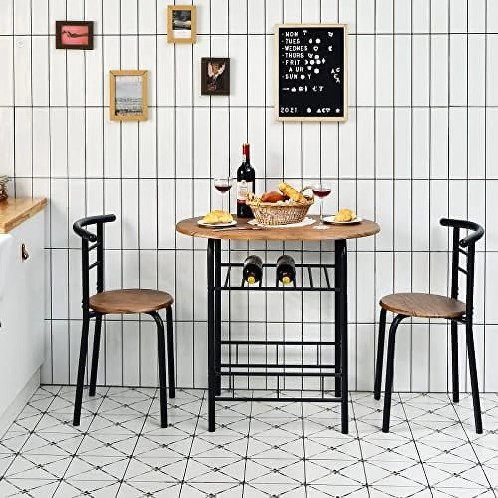 3 Piece Dining Set with Metal Frame R225