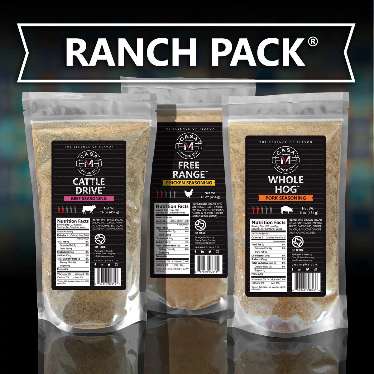 Low Sodium No MSG Spice Seasoning Set S524