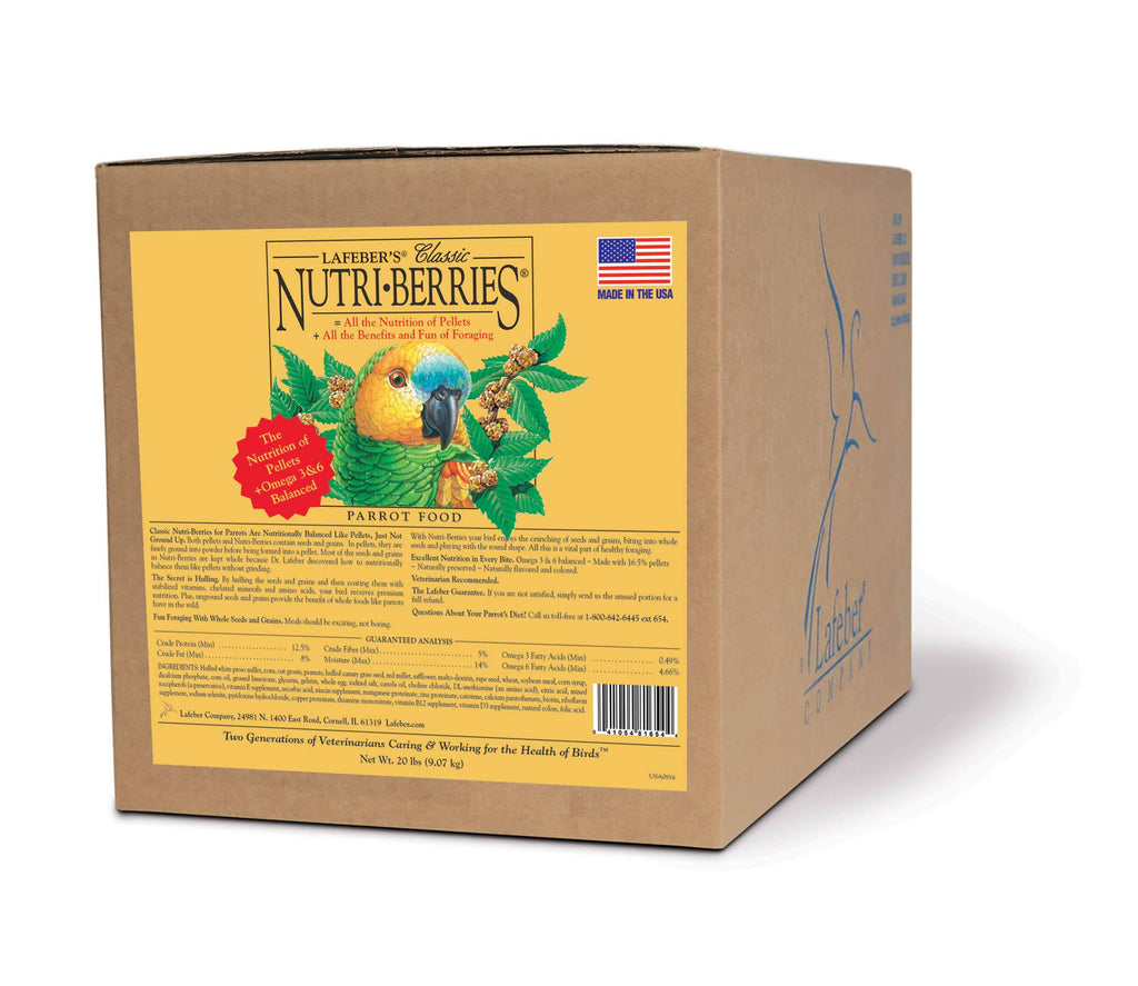 Classic Nutri-Berries Parrot Food - 20 lbs A915