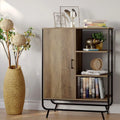 Metal Framed Bookcase with 3 Open Shelves U843
