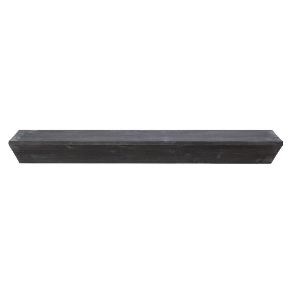 Large Black Wood Floating Wall Shelf R777152