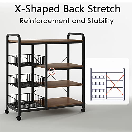5-Tier Kitchen Bakers Rack with Shelves J80007