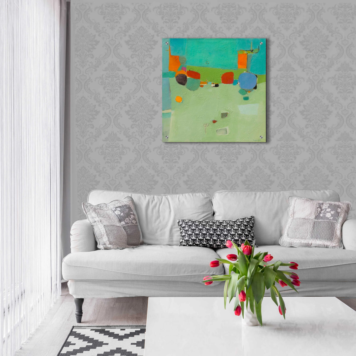 Acrylic Glass Wall Art 24"x24" B13248