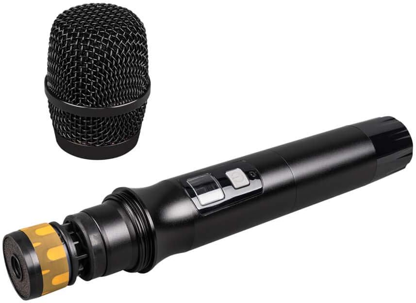 UHF 4 Channel Wireless Microphone System with 4 Handheld Metal Mics K678