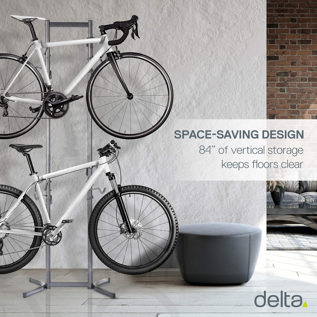 4 Bike Storage Rack, Freestanding Wall Bike Rack, Holds Up to 160 lbs Y292