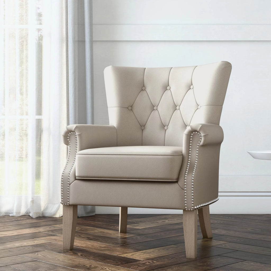 Beige Accent Chair X76300