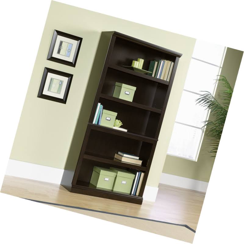5-Shelf Bookcase, Jamocha Wood Finish A9889