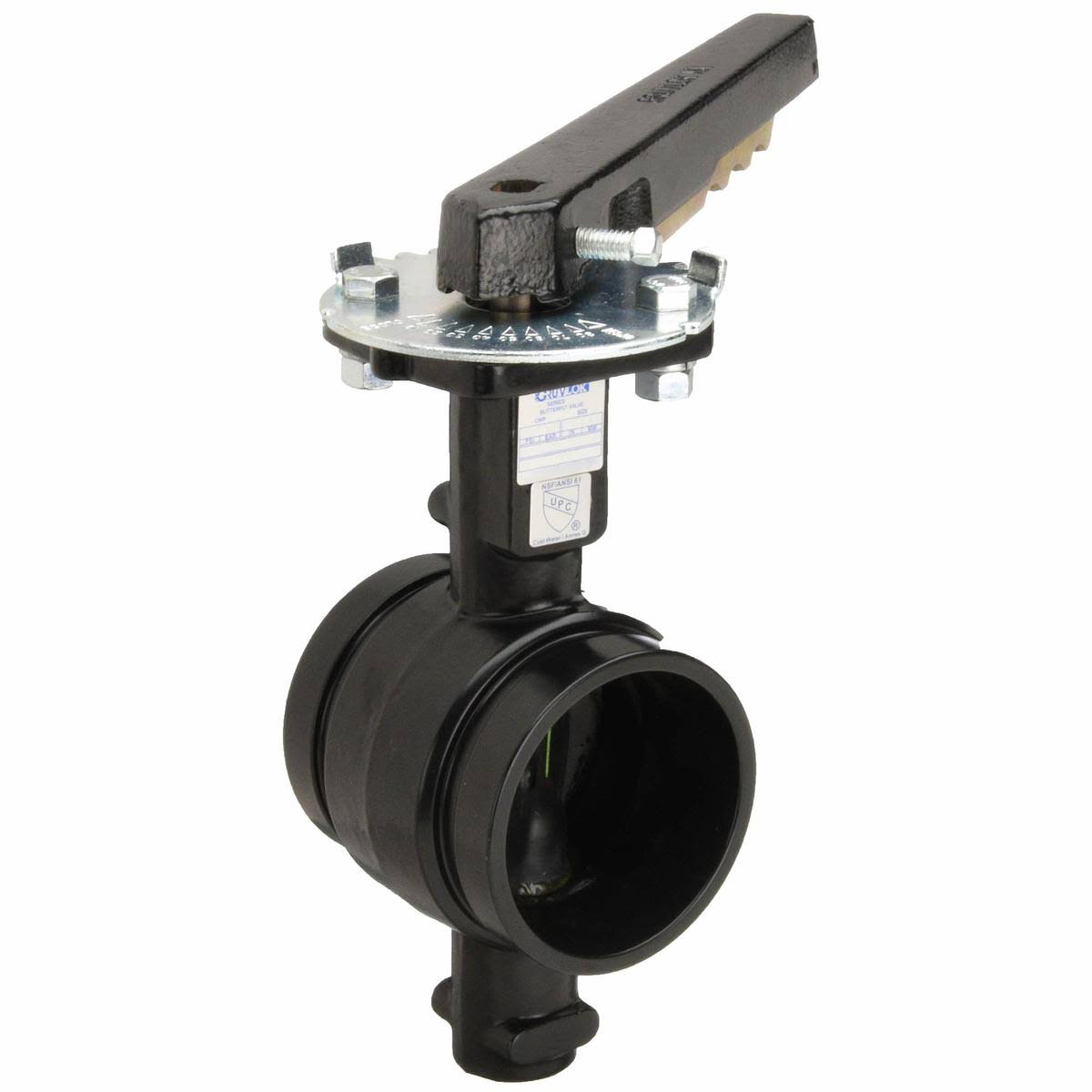 Butterfly Valve, Grooved, 2 In, Iron X508519