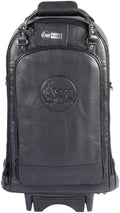 Black Ultra Leather Triple Trumpet Bag Y646