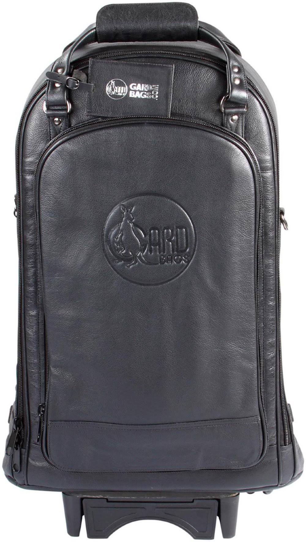 Black Ultra Leather Triple Trumpet Bag Y646