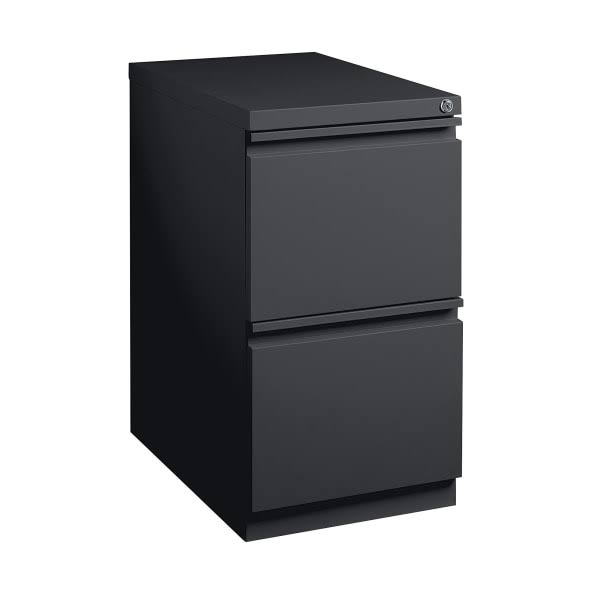 2 Drawer Vertical Mobile File Cabinet Black T90901