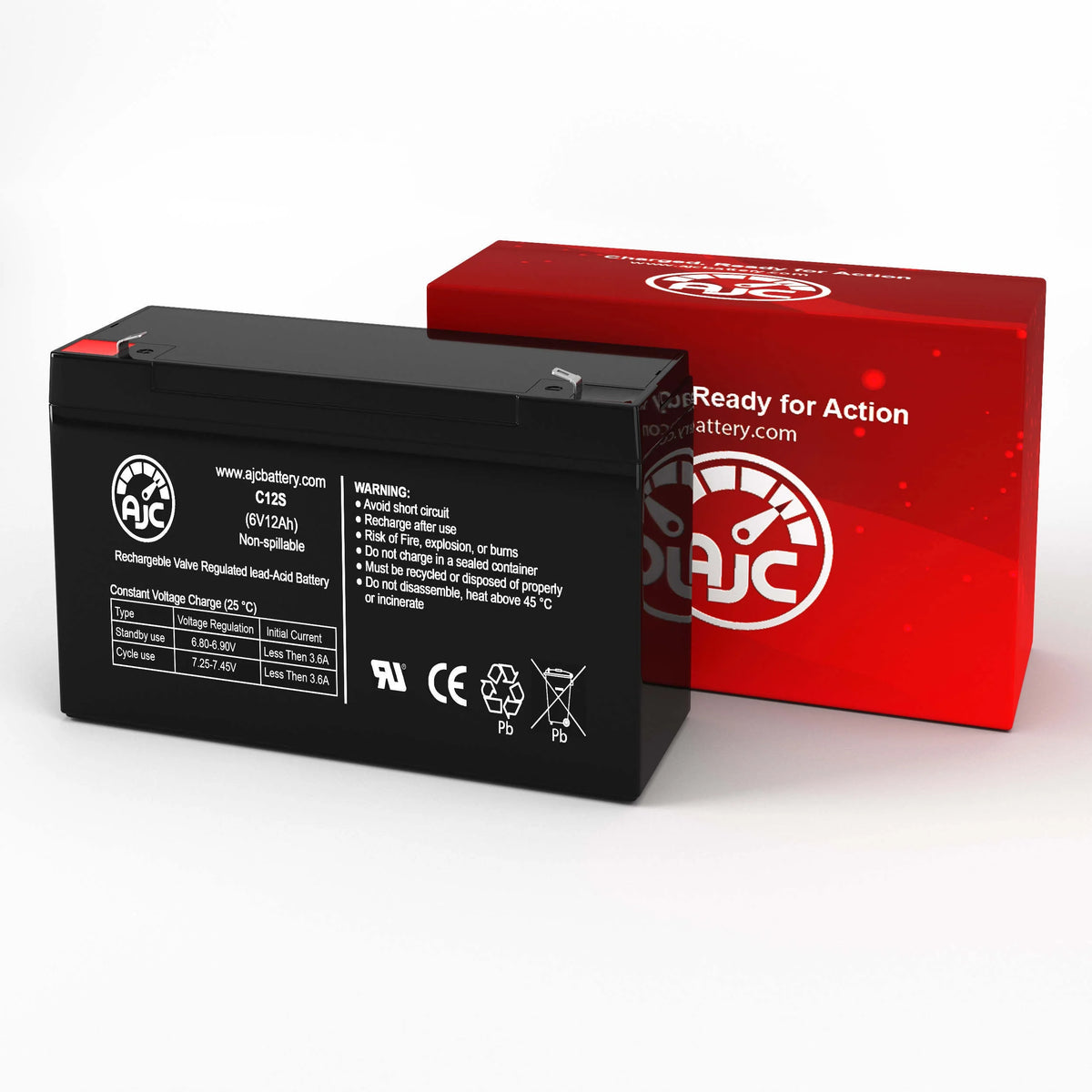 6V 12Ah Ride-On Toy Battery O269