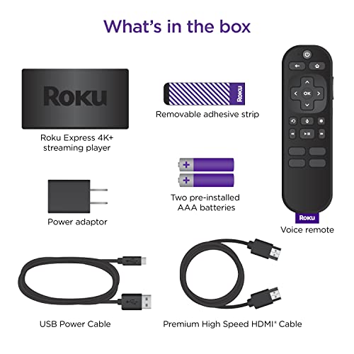 Roku Express 4K+ Streaming Device with Voice Remote Z734