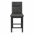 Gray Wood Counter Height Dining Chair (Set of 2) D8252