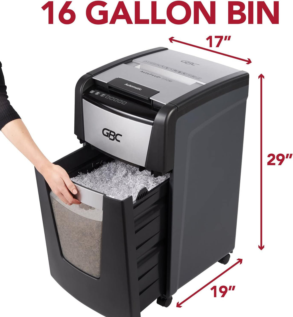 Auto Feed+ 230 Sheet Capacity Micro-Cut Paper Shredder J55118