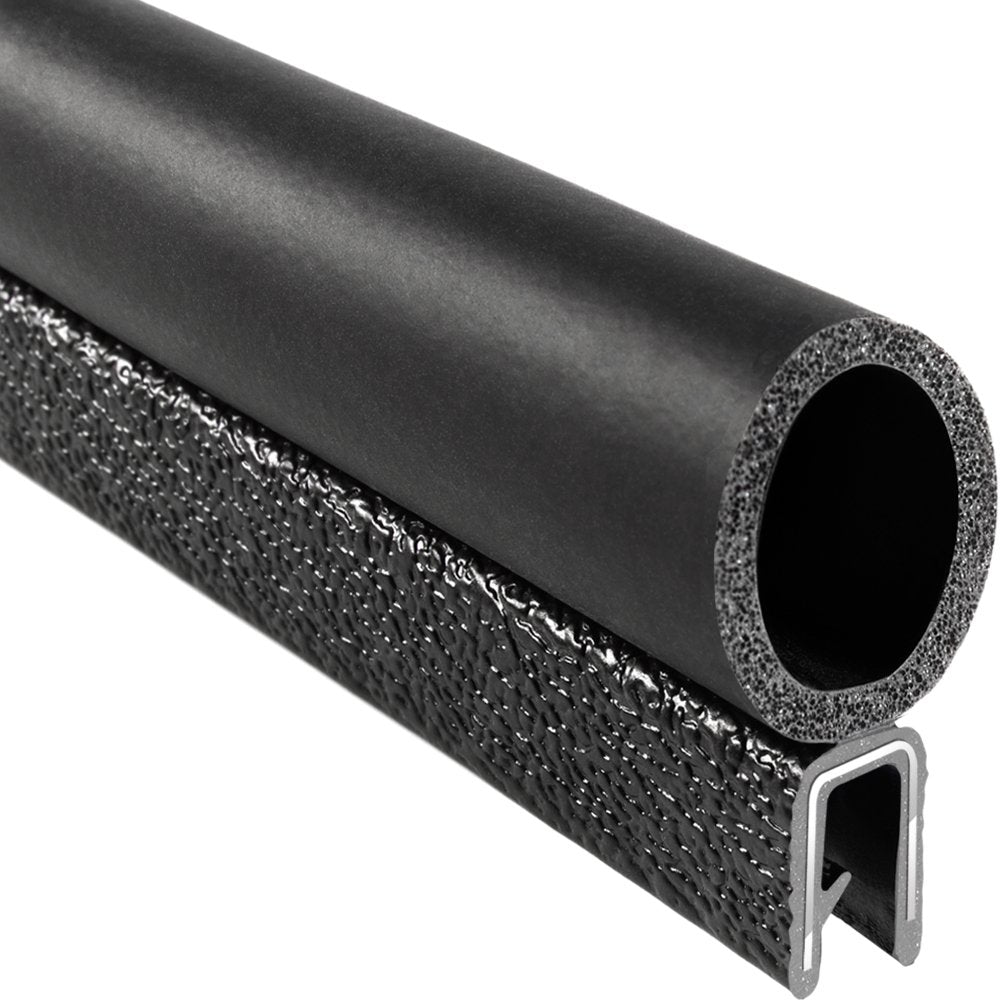 PVC Trim Seal with EPDM Rubber Bulb, 25' Length W96663