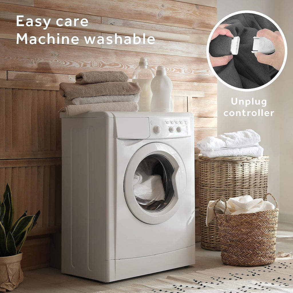 King Heated Blanket Machine Washable O456898