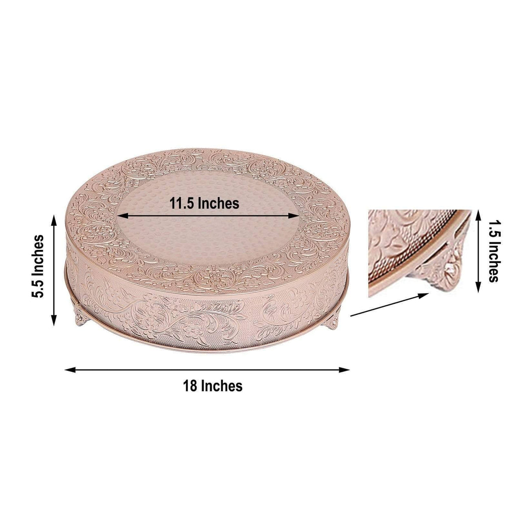Rose Gold Round Cake Stand Z5261