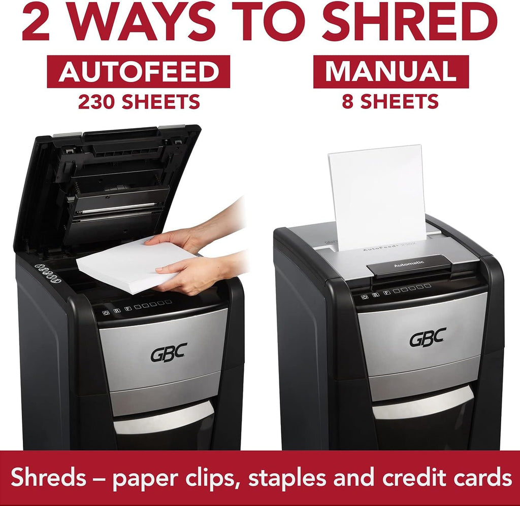 Auto Feed+ 230 Sheet Capacity Micro-Cut Paper Shredder J55118
