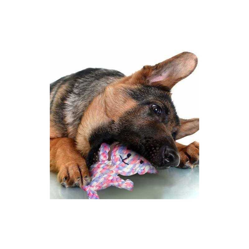 Knotted Soft Cotton Rope Teething Toy U84928