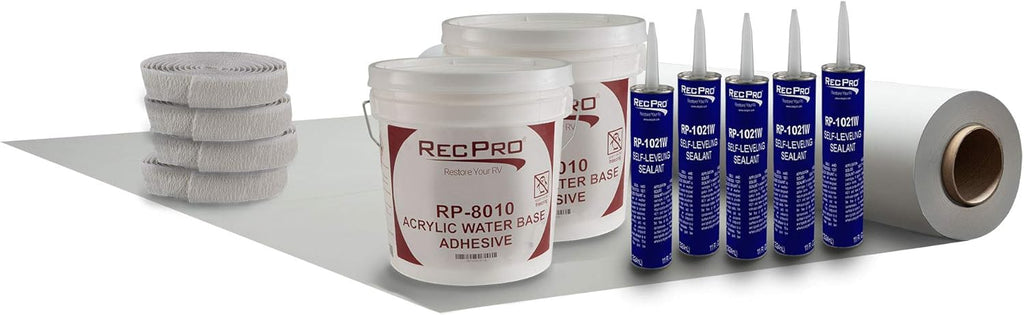 PVC Rubber Roof Kit 9.5' Wide x 5 ft - 40 ft L841