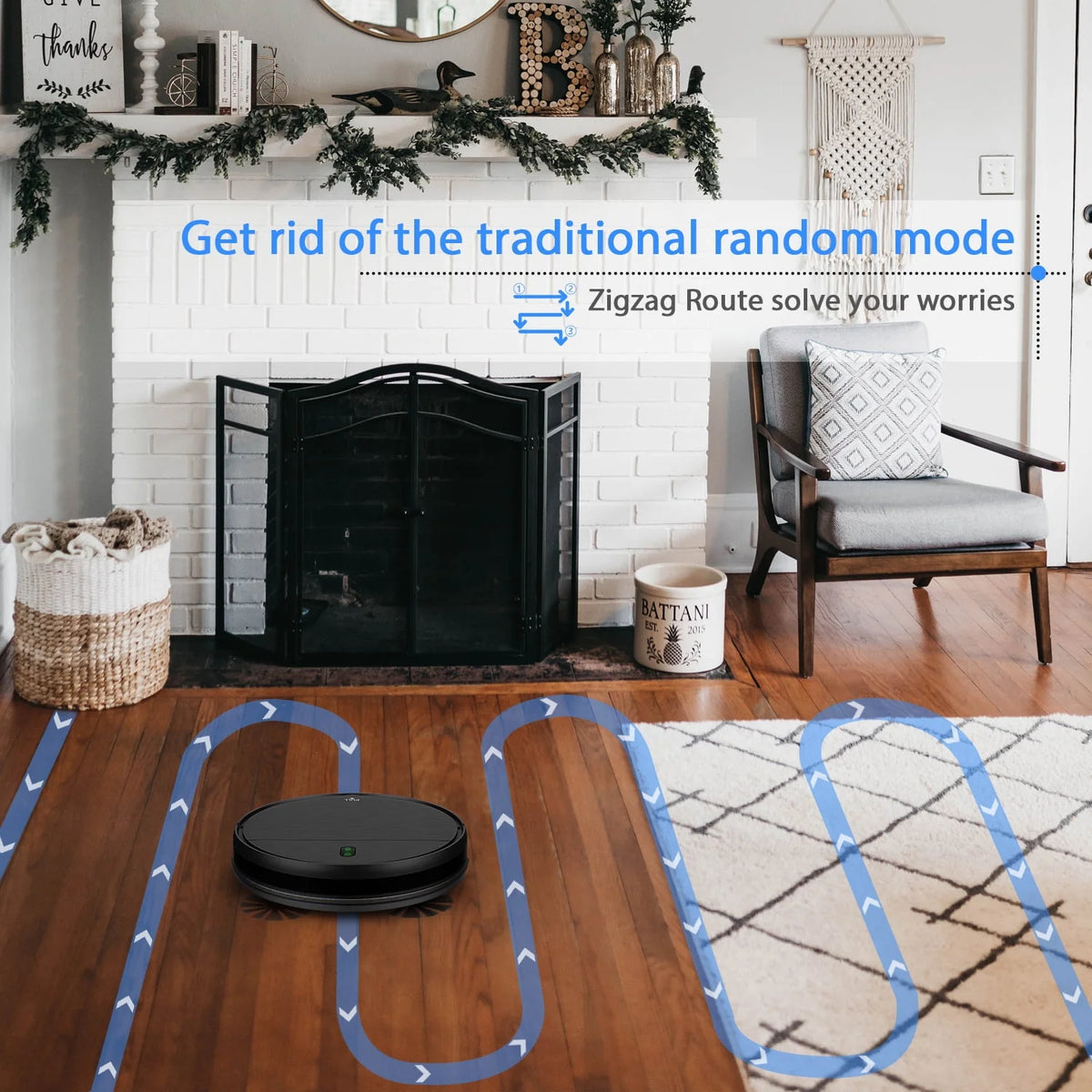 2 in 1 Robot Vacuum and Mop Combo Q86898