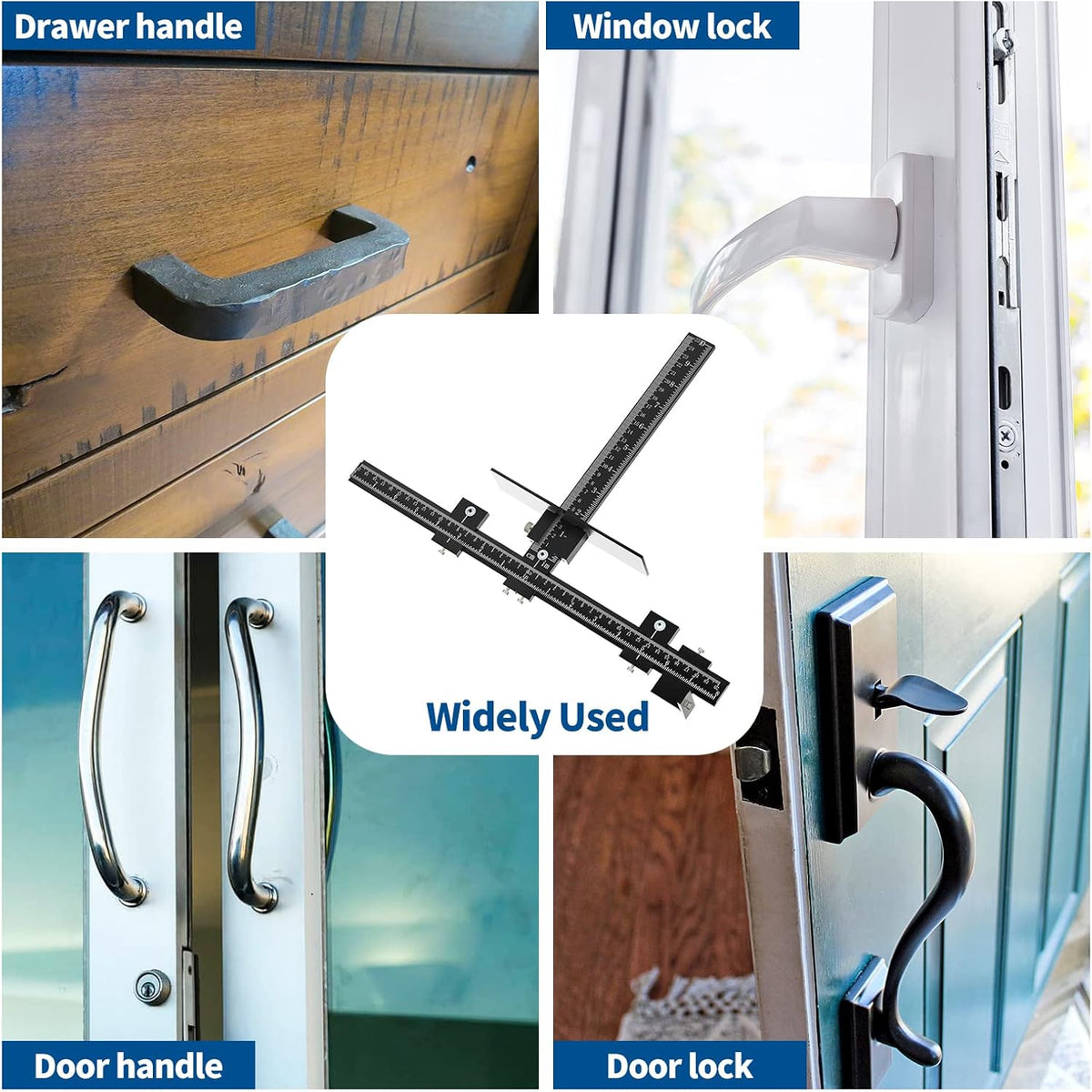 Aluminum Alloy Adjustable Cabinet Hardware Jig I236