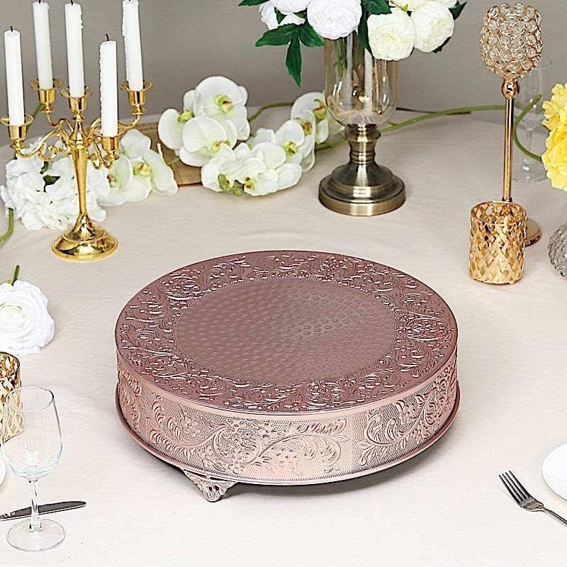 Rose Gold Round Cake Stand Z5261