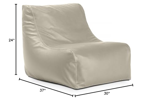 Black & White Stripes Outdoor Bean Bag Chair L36628