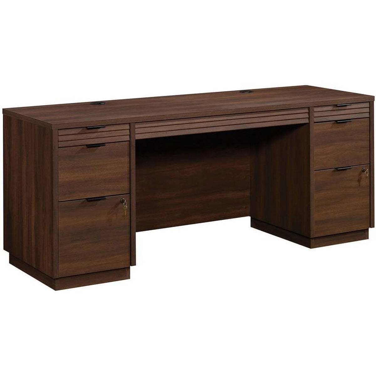 3-Piece Credenza Desk & Hutch & Utility Stand M747465