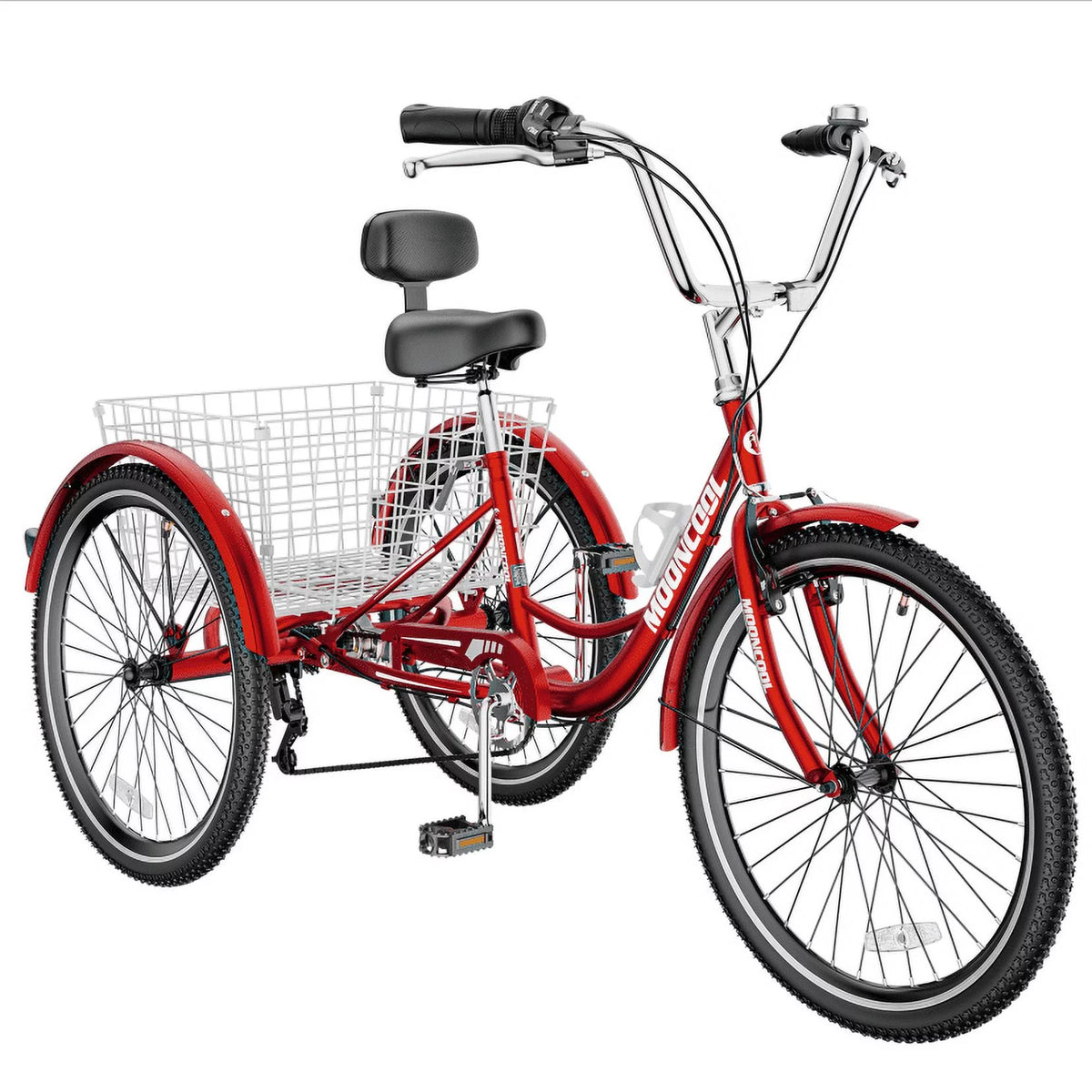 Adult Tricycles 3 Wheel 7 Speed Trikes with Basket X263