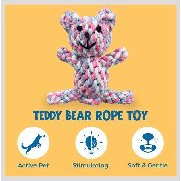Knotted Soft Cotton Rope Teething Toy U84928