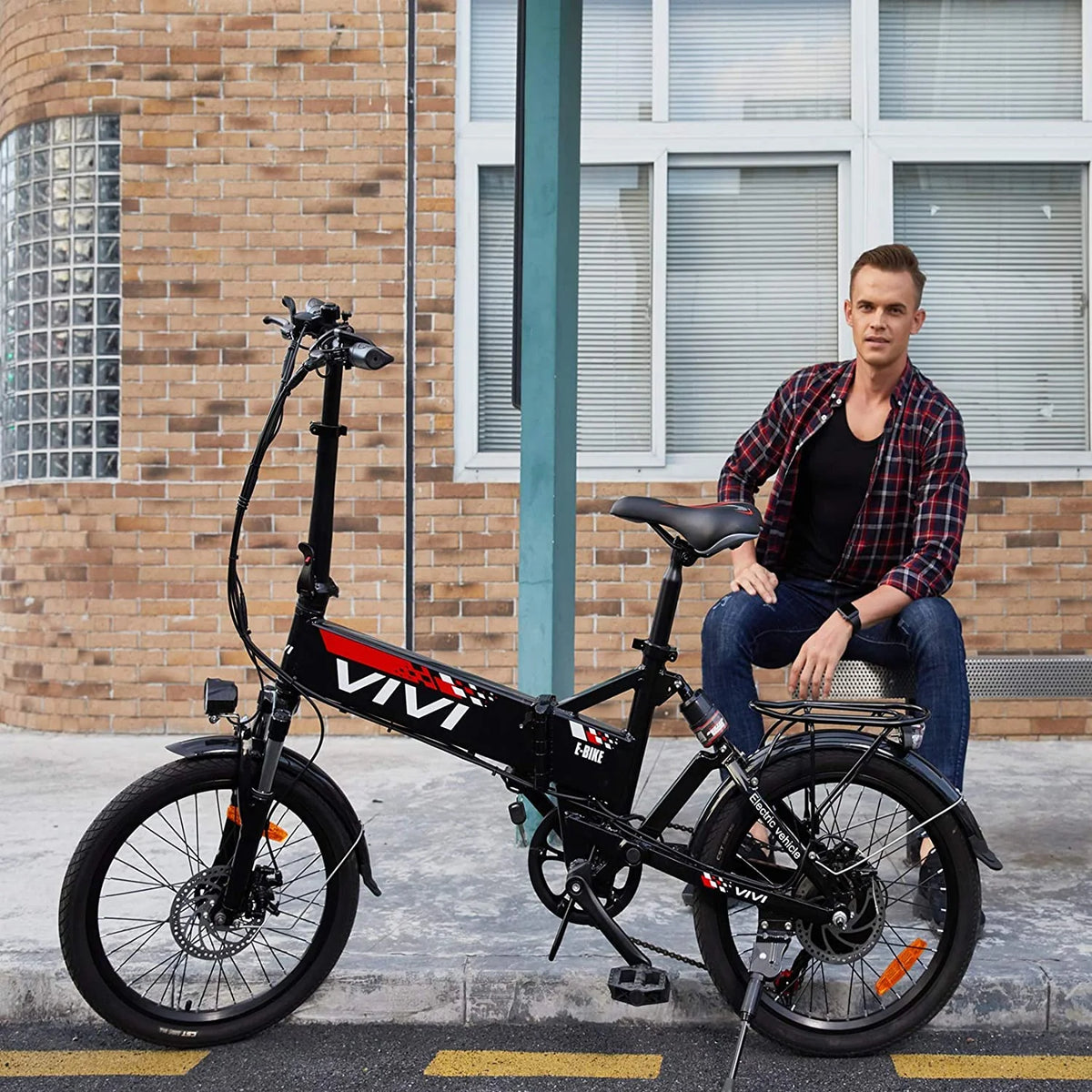 Folding Electric Bike 500W Full Suspension W656