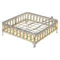 Gold & Silver Plated Flat Napkin Holder N2523