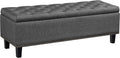 Dark Gray 50-inch Storage Ottoman O395