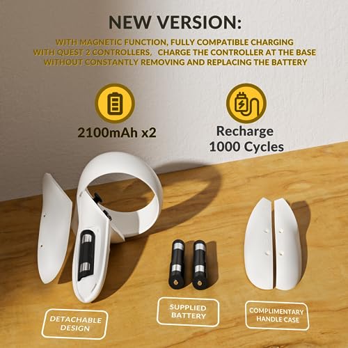 Magnetic Charging Dock for VR Headset & Controllers with 2 Rechargeable Batteries Y333