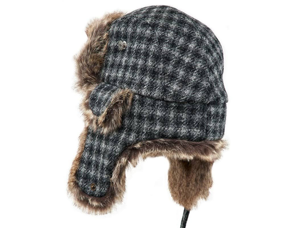 Gray Houndstooth Cap O450678