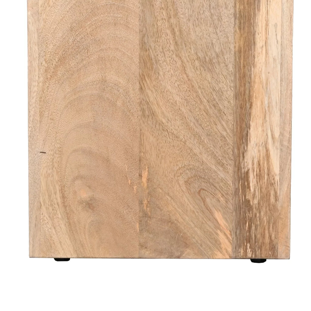 20 Inch Rectangular Mango Wood Side Table B613