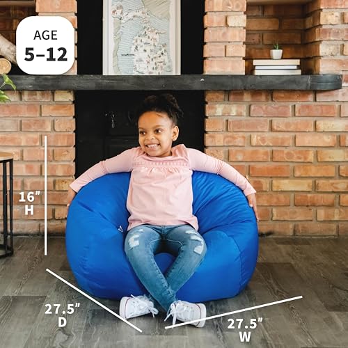 Classic Bean Bag Chair, Sapphire Smartmax, 2 feet Round V309