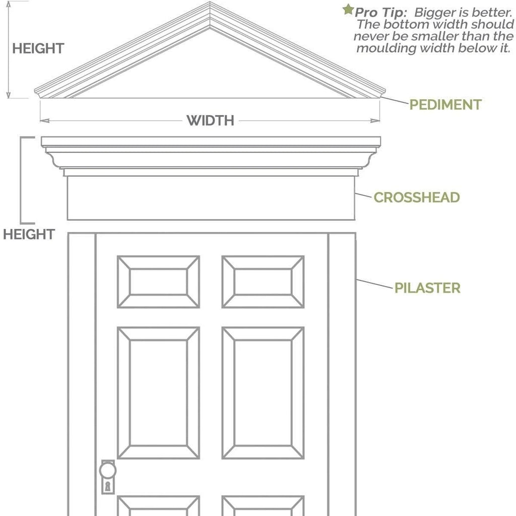 Flat Panel PVC Pilaster with Decorative Capital & Base (Pair) T907205