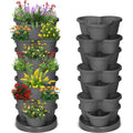 2 Pcs 7 Tier Stackable Planter T661833