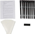 Midsize Black Golf Grips Kit with Grip Tape and Clamp F995