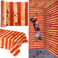 200 FT Red and White Striped Tablecloth Roll H19060