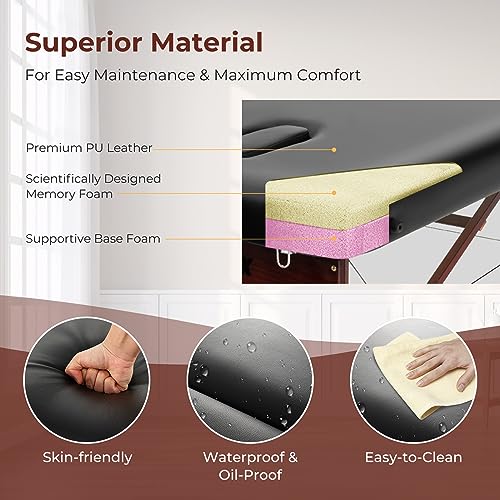 Portable Folding Massage Table 84 Inch N23334