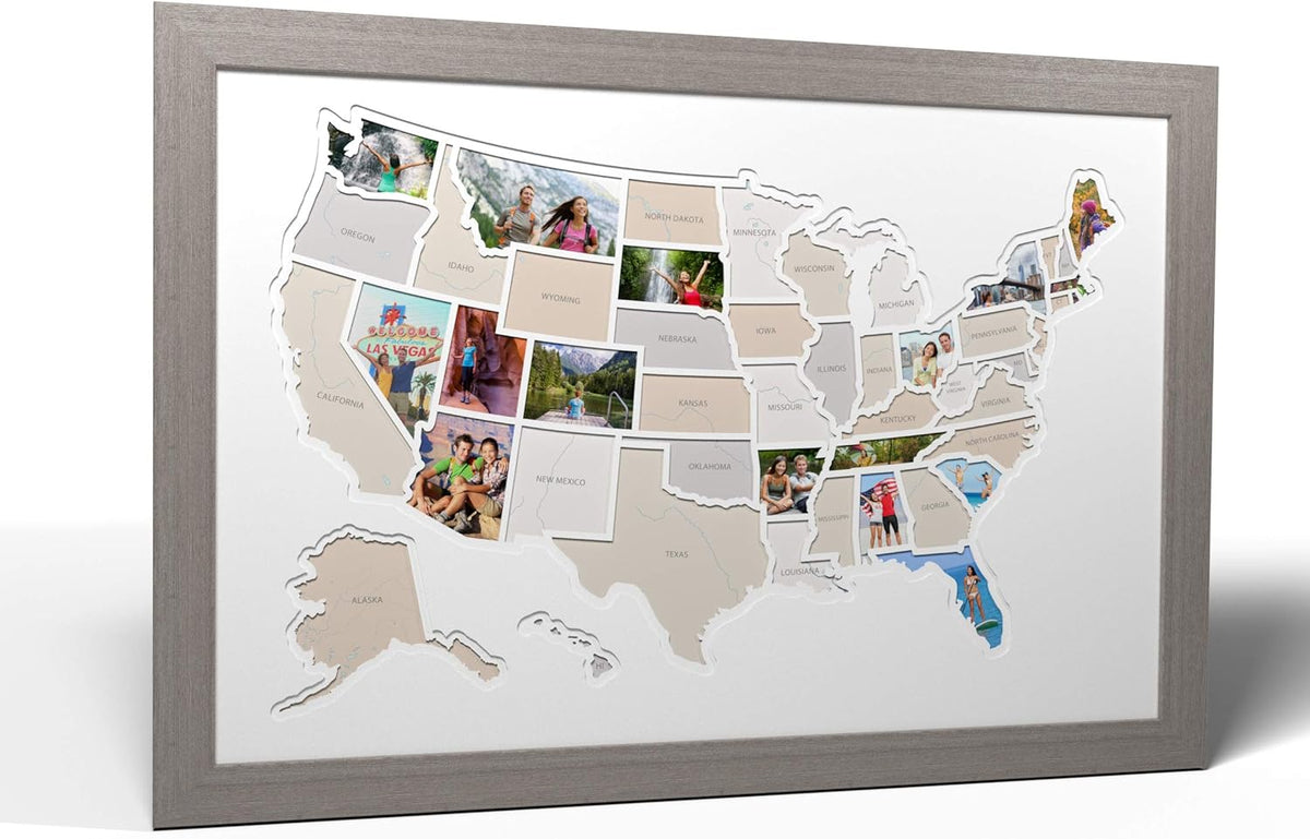 50 States USA Photo Map M1846