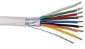 22 AWG 8 Conductor Shielded Plenum Speaker Cable 500 Feet White Q598909