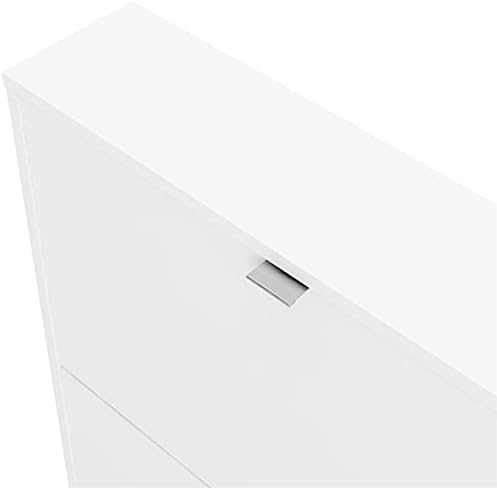 White 2 Drawer Shoe Cabinet X9292